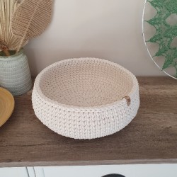 Single Cat Bed 38 cm - kremowy