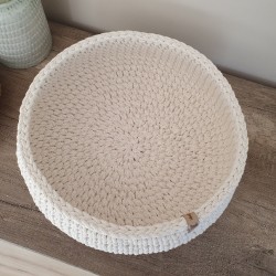 Single Cat Bed 38 cm - kremowy