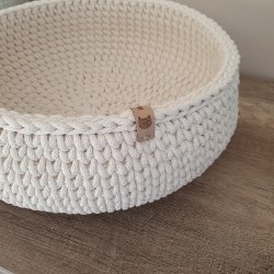 Single Cat Bed 38 cm - kremowy