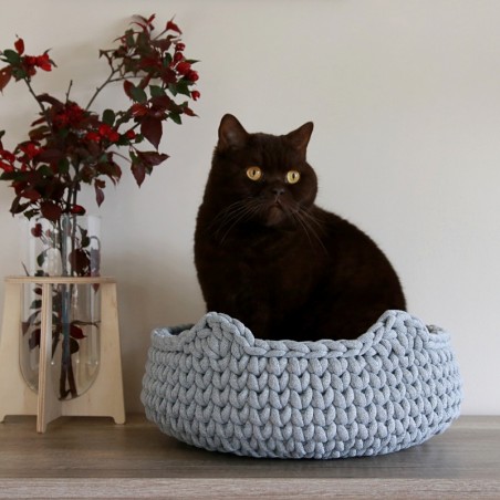 Chunky Cat Bed - SZARY